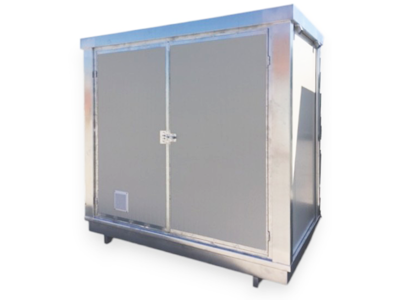 Box Prefabbricato Coibentato con Vasca di Raccolta 240×230×240
