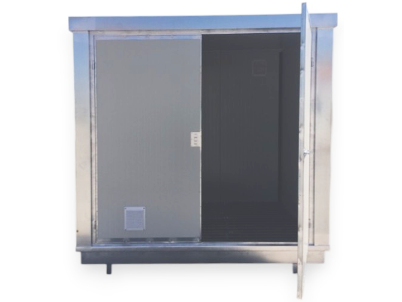 Box Prefabbricato Coibentato con Vasca di Raccolta 240x150 cm