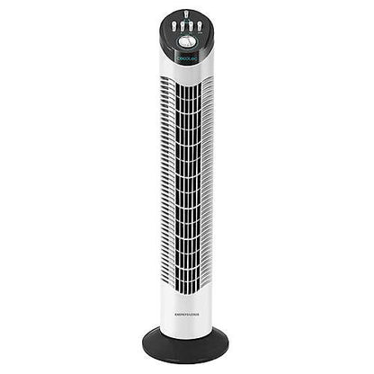Cecotec Ventilador Columna Digital Blanco 45W con Remoto y Temporizador