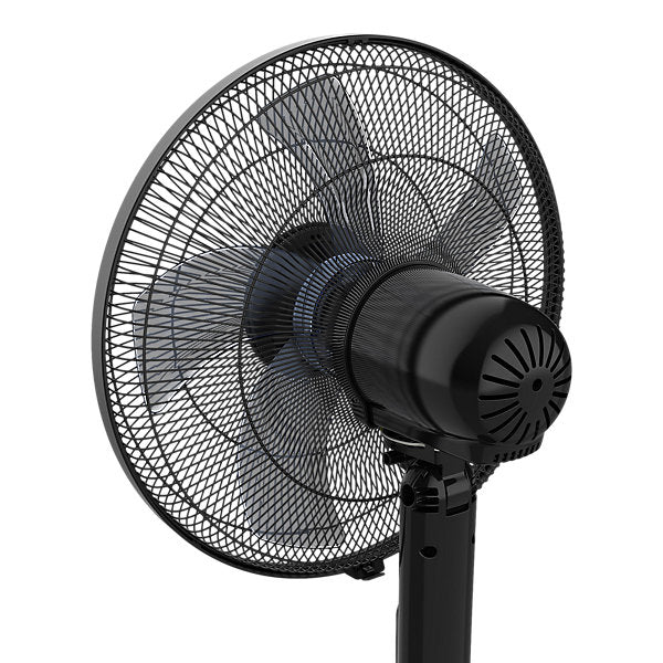 Ventilador de Pie 3 Velocidades 40 cm Negro