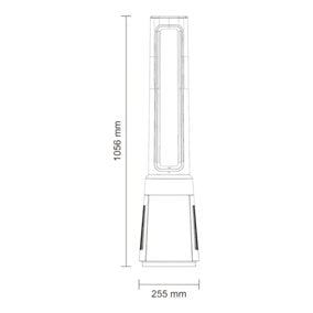 Ventilador Columna GoodHome GHBF10-12HDC Blanco Purificador Integrado Oscilante