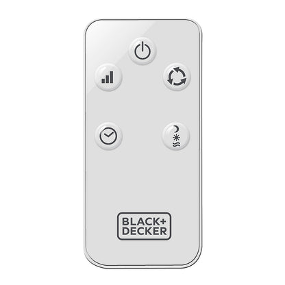 Black & Decker Ventilador de Columna Oscilante 101 cm 45 W Blanco