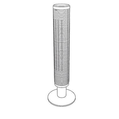 GoodHome Balito Ventilador de Columna Oscilante 90 cm 45 W