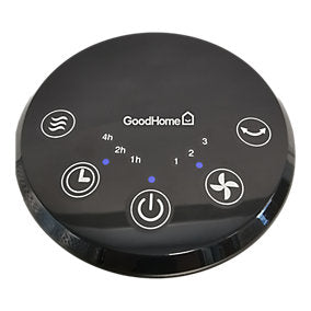 GoodHome GHTF3-4HO Ventilador de Columna 45W Negro 91 cm