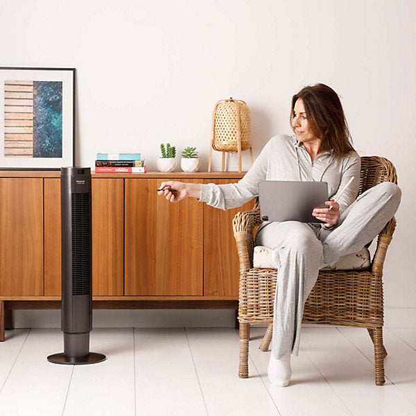 Taurus Ventilador Columna Oscilante 86 cm 50 W Negro