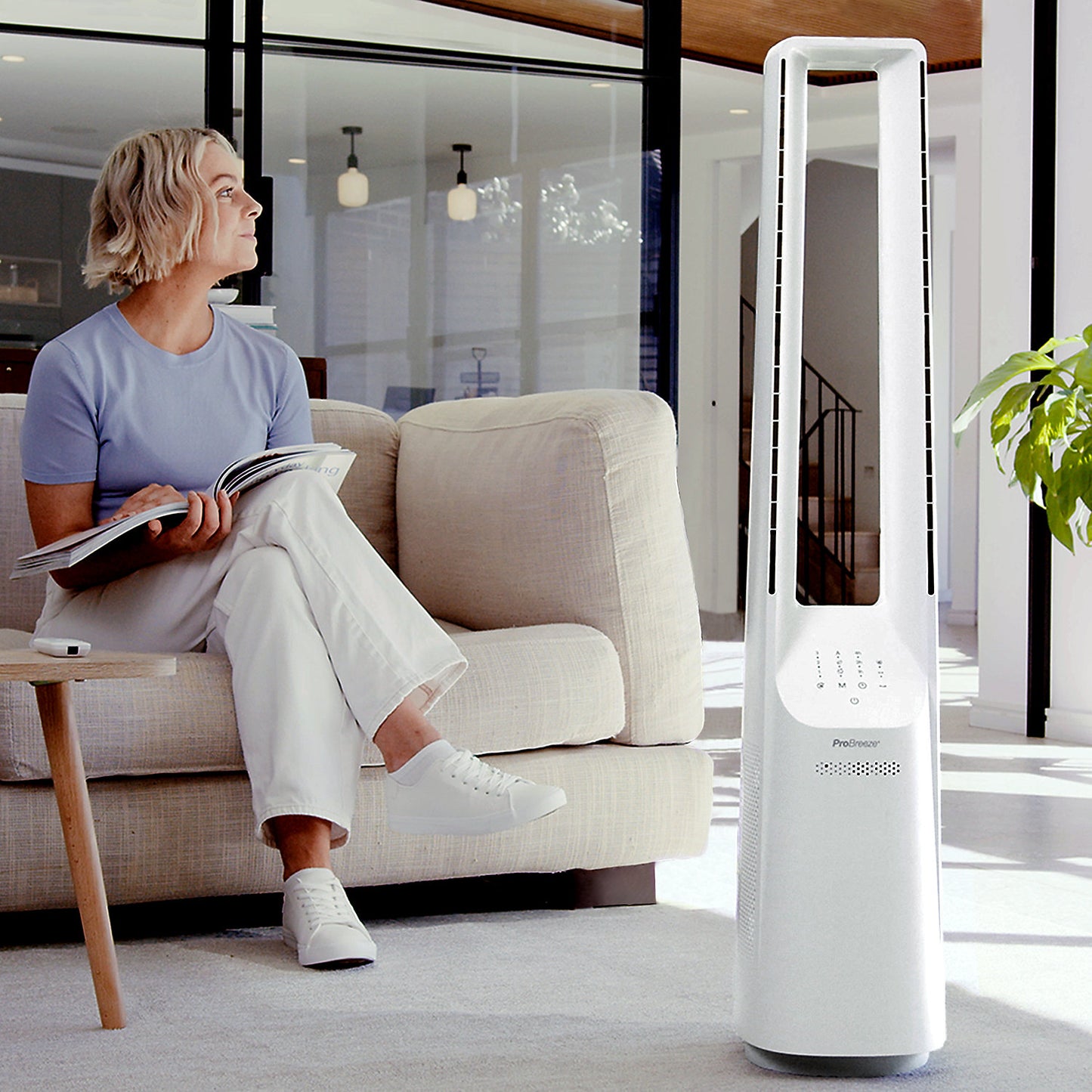 Ventilador columna sin aspas 102 cm