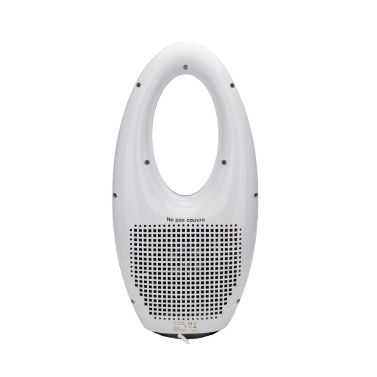 Voltman Ventilador de Columna Sin Aspas 60W Motor Silencioso Blanco
