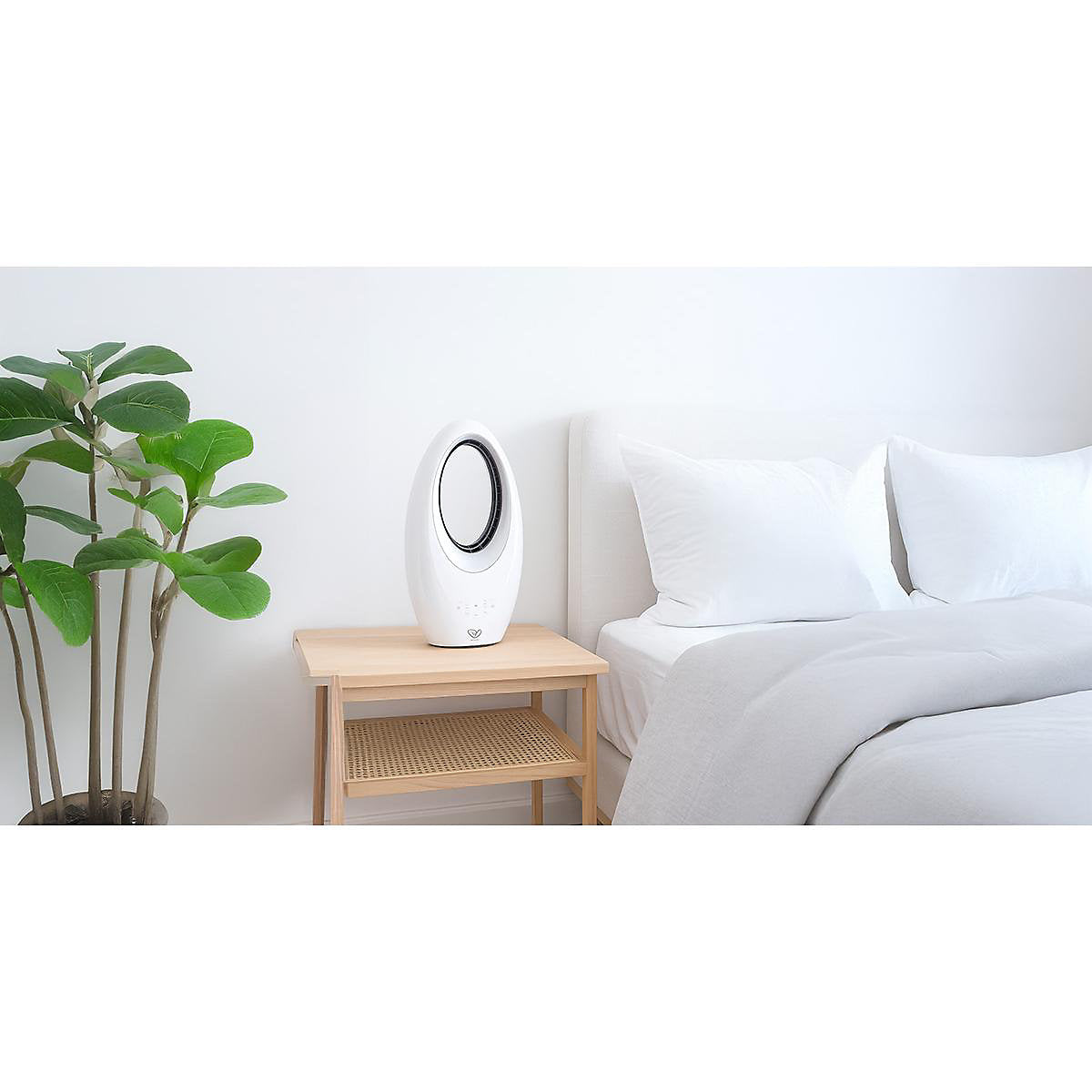 Voltman Ventilador de Columna Sin Aspas 60W Motor Silencioso Blanco