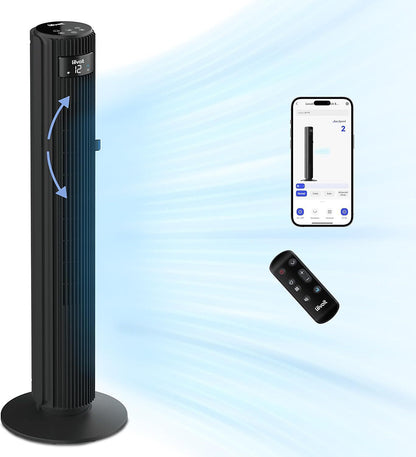Nature Pro Ventilador de Columna Silencioso 25dB 108 cm WiFi