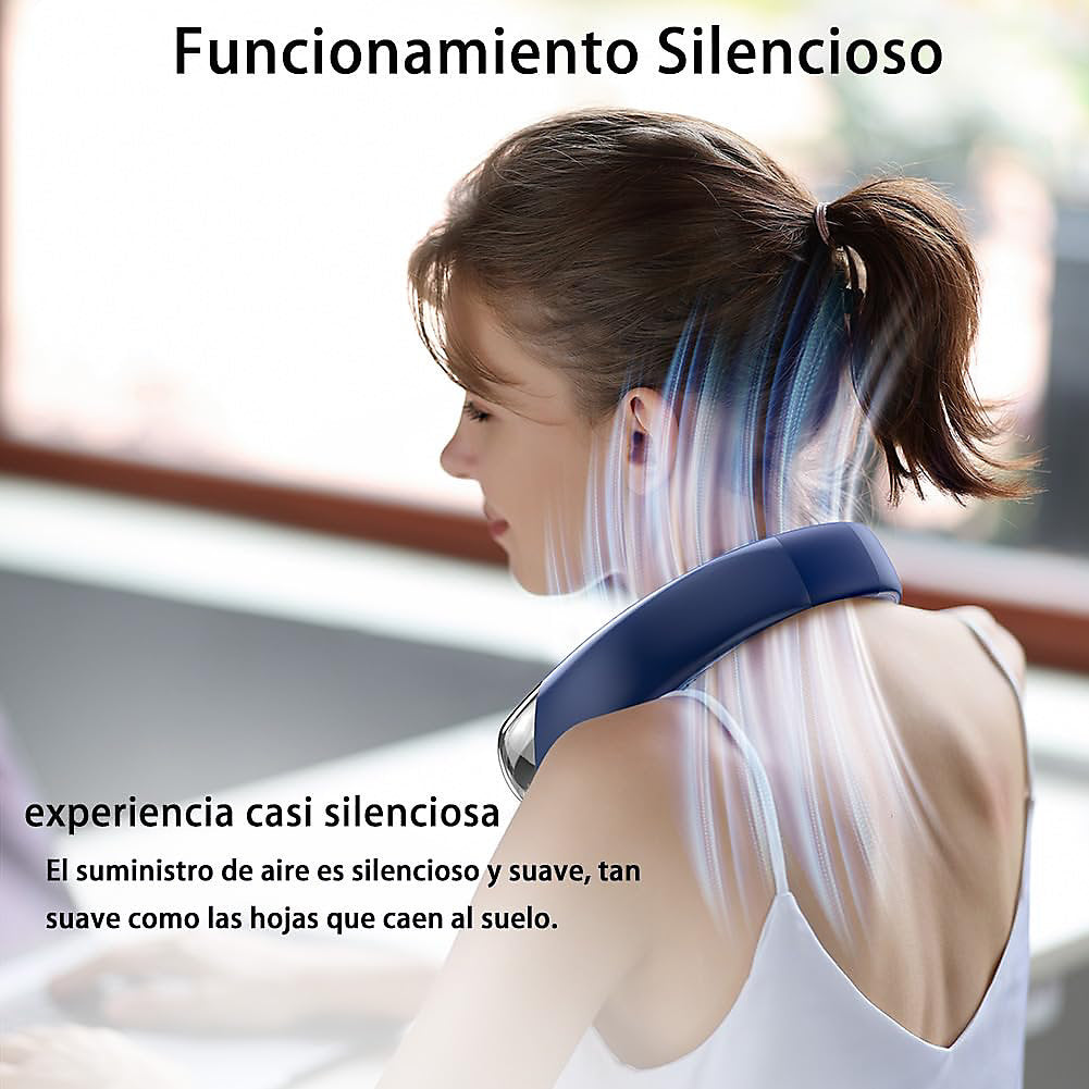 Bextsrack Ventilador de Cuello Recargable 5 Velocidades
