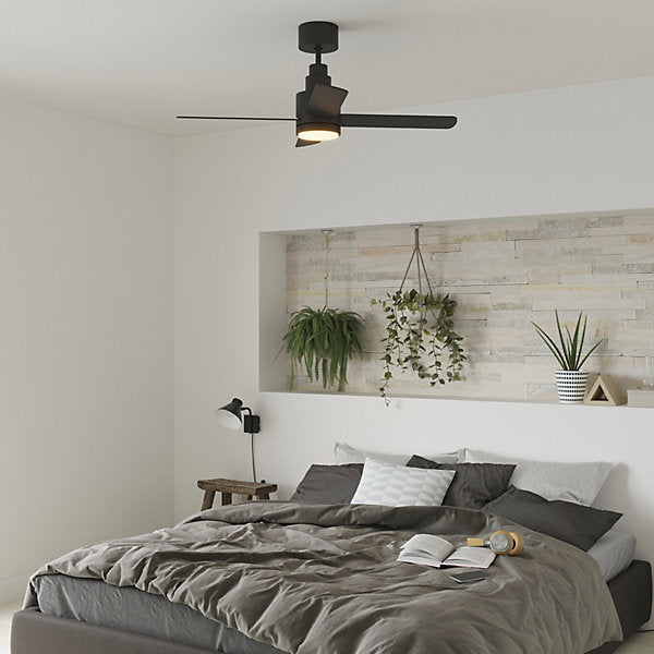 GoodHome Burbank Ventilador de techo LED negro 106 cm 15 m²