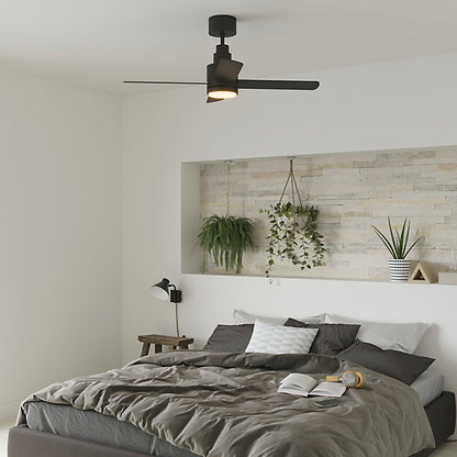 GoodHome Burbank Ventilador de techo LED negro 106 cm 15 m²