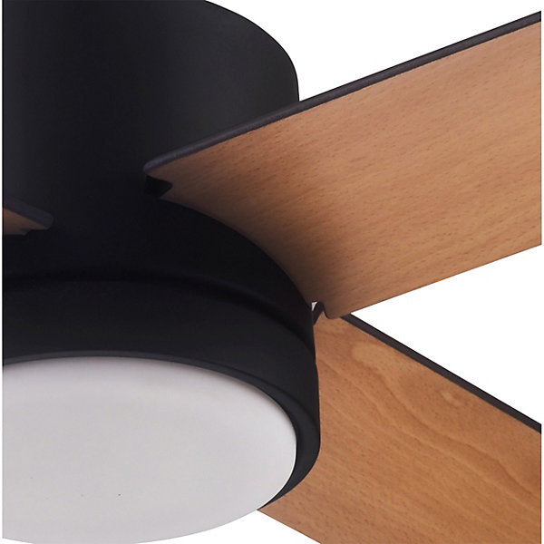 GoodHome Burbank Ventilador de techo LED negro 106 cm 15 m²