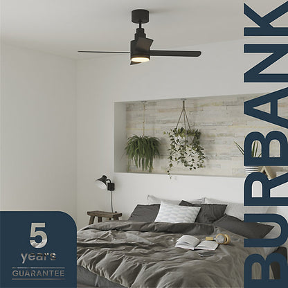 GoodHome Burbank Ventilador de techo LED negro 106 cm 15 m²
