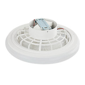 Seynave Ricardo Ventilador Techo Luz LED Blanco Ø50 cm