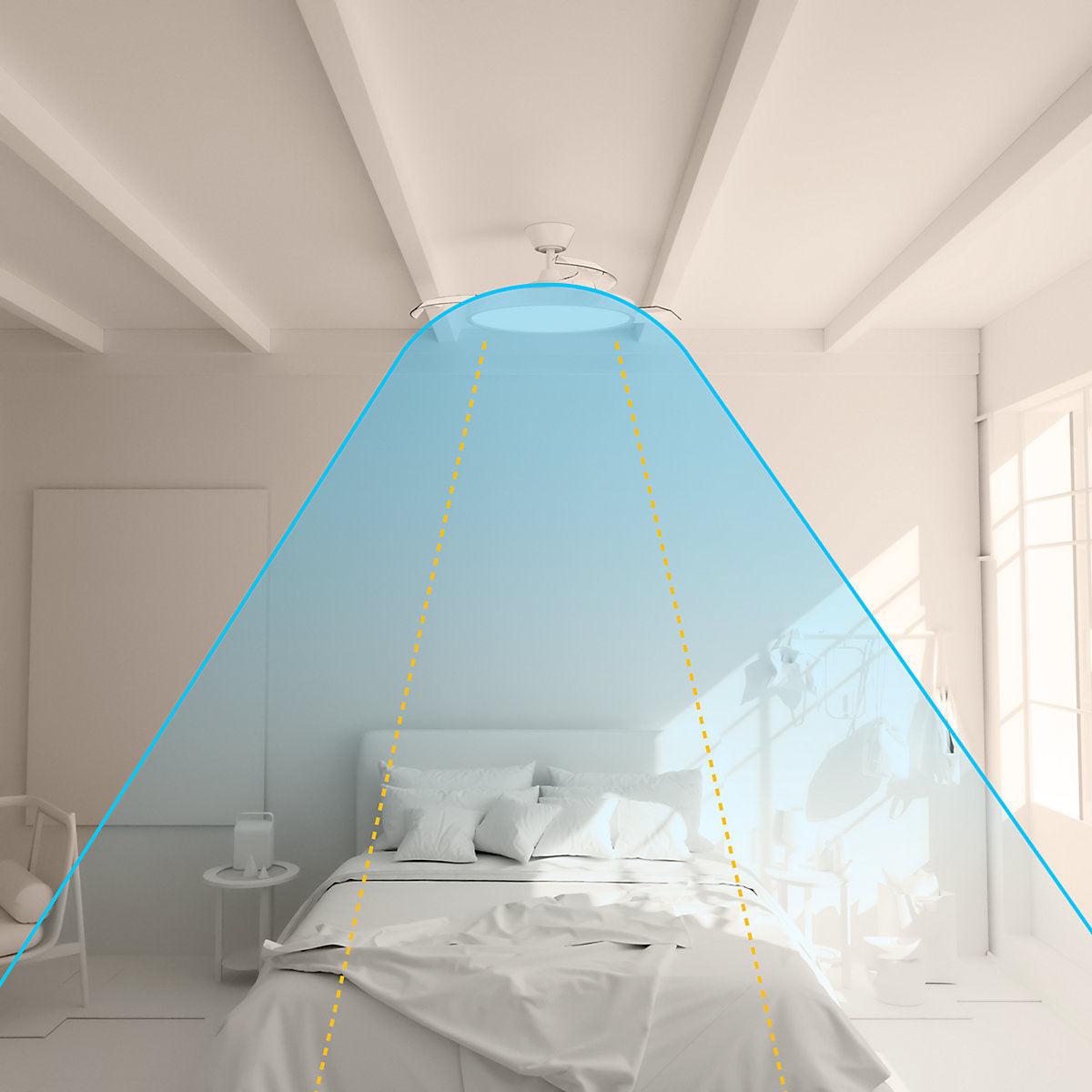 Sulion Ventilador Techo LED Ø 107 Cm con Control Remoto