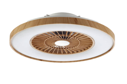 Seynave Marielo Ventilador de Techo LED 60 cm Efecto Madera