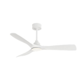 Sulion Ventilador de Techo LED IP44 Blanco 122 cm
