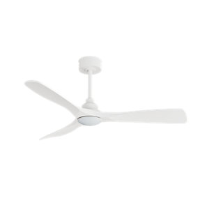Sulion Ventilador de Techo LED IP44 Blanco 122 cm
