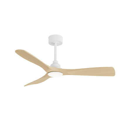 Sulion Ventilador de Techo LED 122 cm Efecto Madera Clara