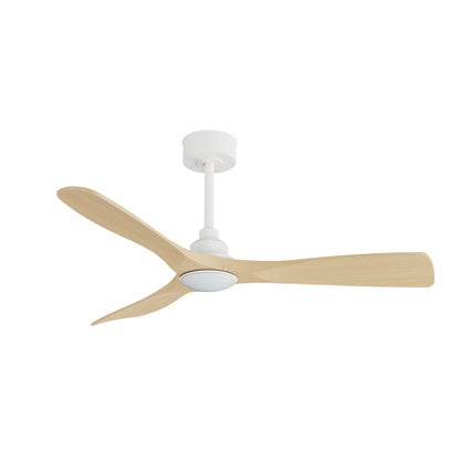 Sulion Ventilador de Techo LED 122 cm Efecto Madera Clara
