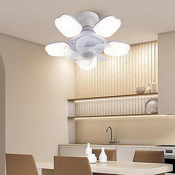Bextsrack Ventilador Techo LED Control Remoto 30 cm 6 Velocidades