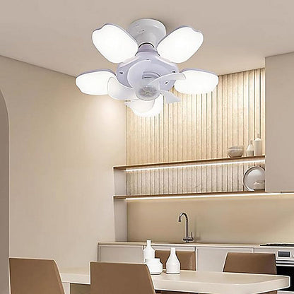 Bextsrack Ventilador Techo LED Control Remoto 30 cm 6 Velocidades