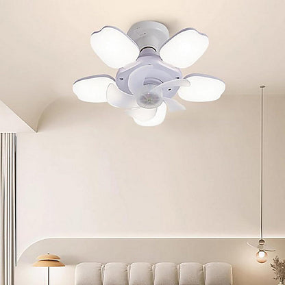 Bextsrack Ventilador Techo LED Control Remoto 30 cm 6 Velocidades