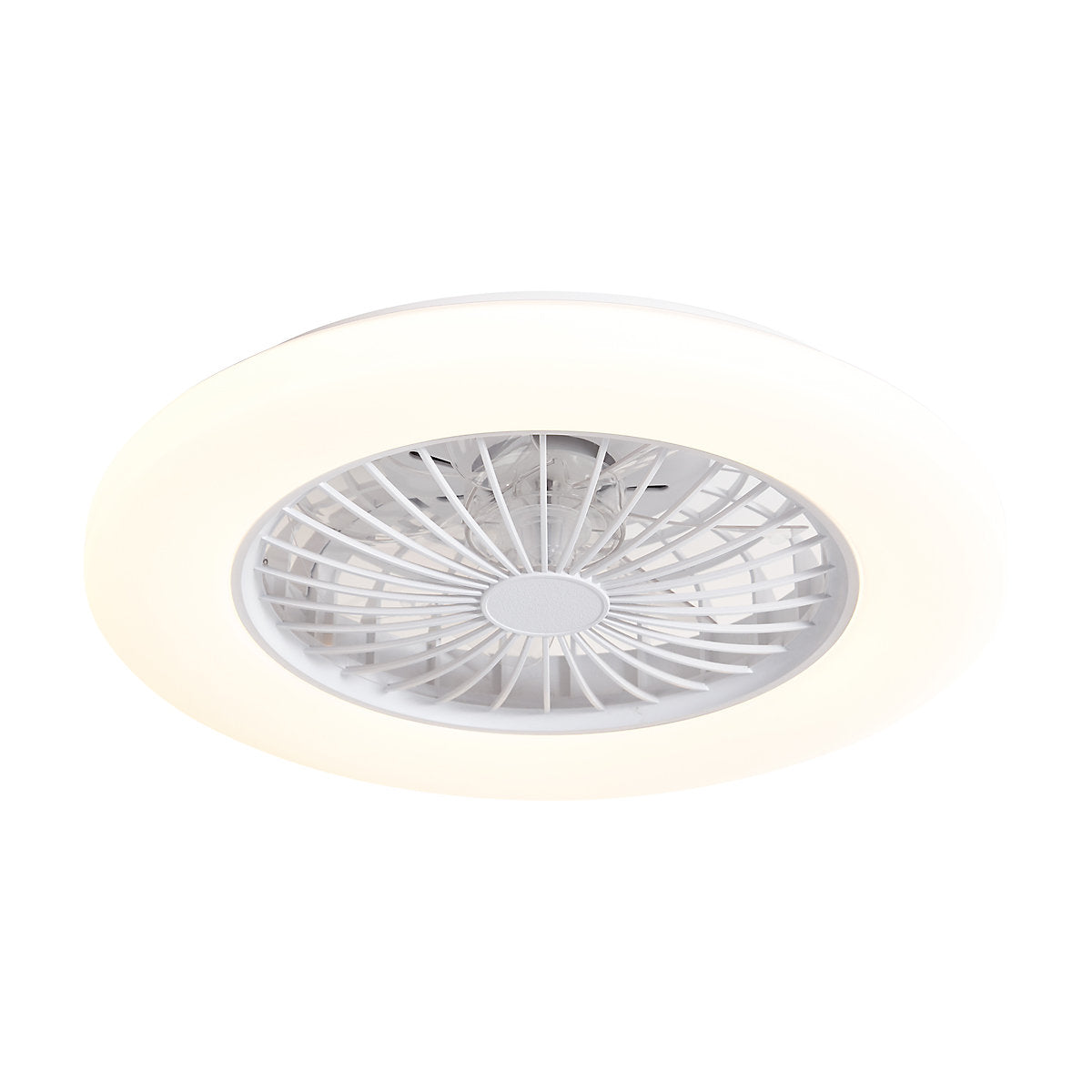 Clemo Ventilador de Techo 48 cm con LED RGB y Control