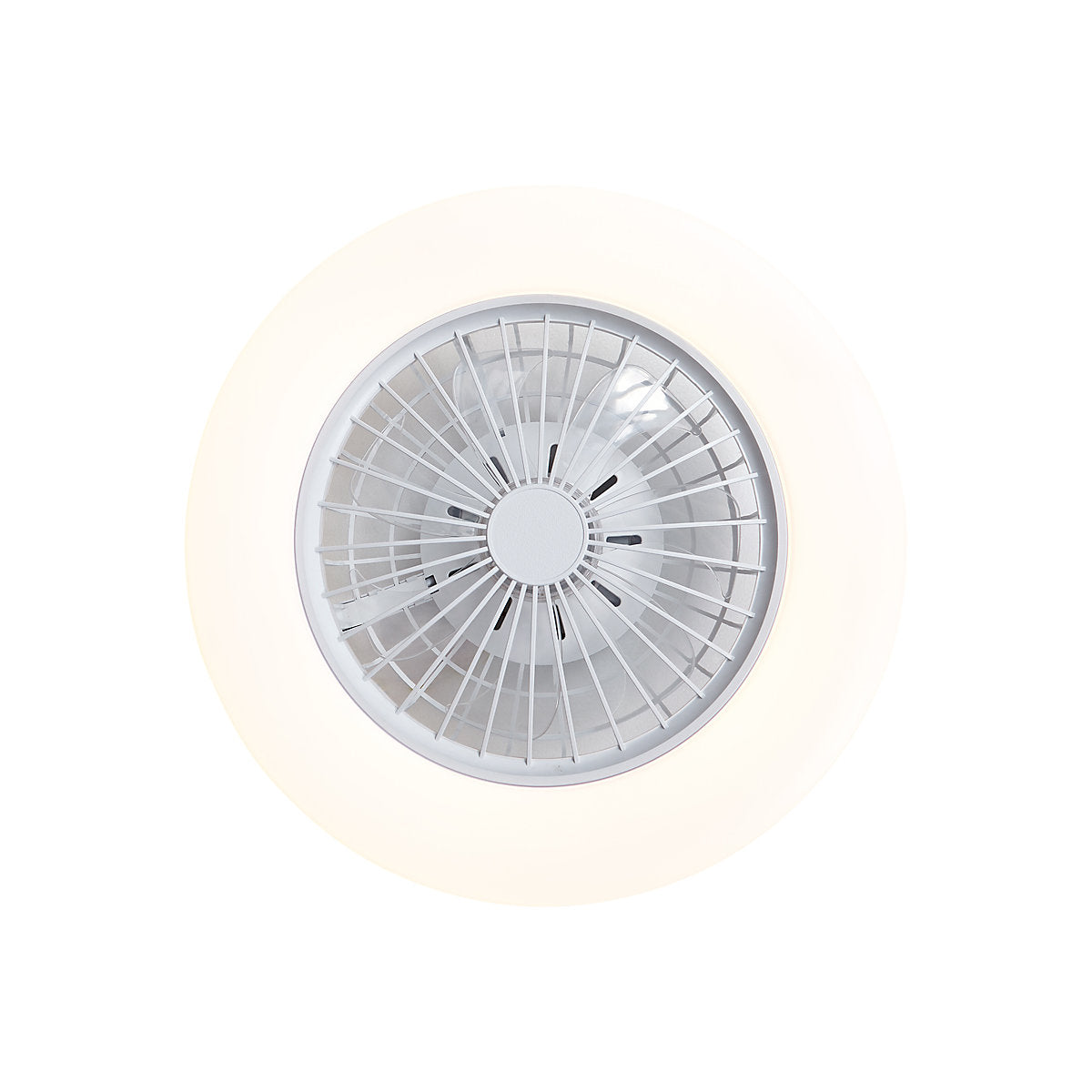 Clemo Ventilador de Techo 48 cm con LED RGB y Control