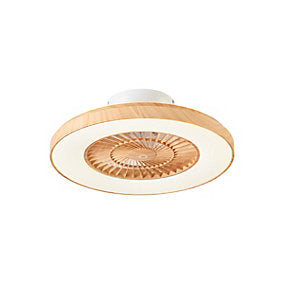 Climo Ventilador de Techo Madera 60 cm LED Dimmable con Control