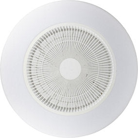 Voltman Cosmo Ventilador de Techo LED 40W Blanco 55 cm