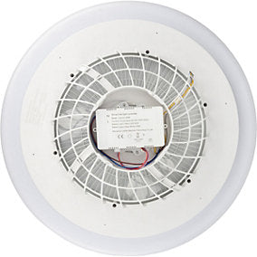 Voltman Cosmo Ventilador de Techo LED 40W Blanco 55 cm
