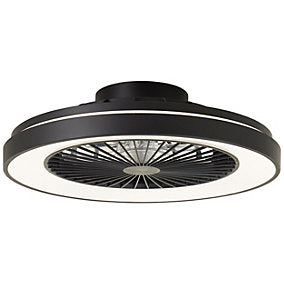 Brilliant Mazzaro Ventilador de Techo LED RGB Negro 48,5 cm