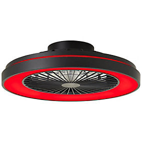 Brilliant Mazzaro Ventilador de Techo LED RGB Negro 48,5 cm