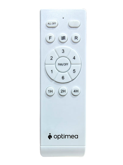Optimea OVR-B130W Ventilador de Techo Madera 130 cm Marrón