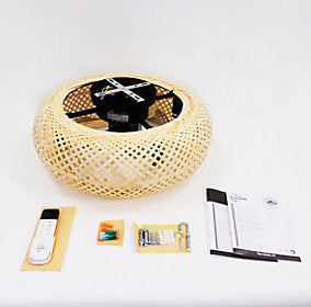 Farelek Canissea Ventilador de Techo Silencioso Ø50 cm 4 Lámparas E27