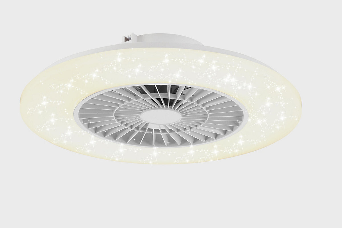 Ventilador de techo silencioso con luz LED 60 cm Seynave José