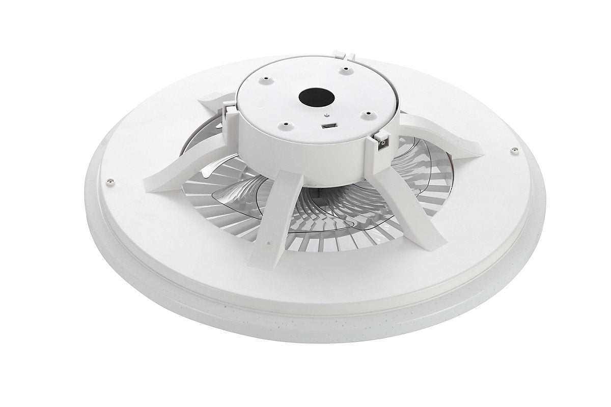 Ventilador de techo silencioso con luz LED 60 cm Seynave José