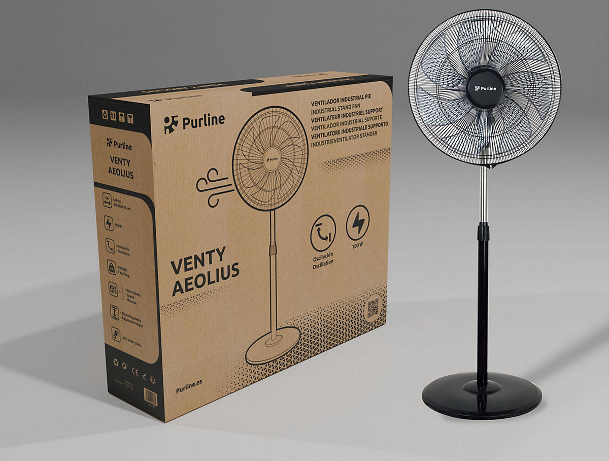 Pureline VENTY AEOLIUS Ventilador Industrial 100W 7 Palas