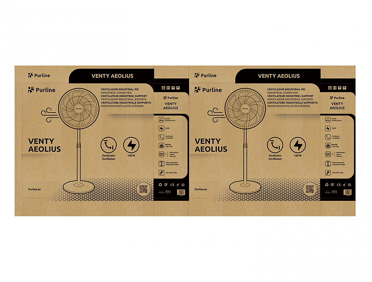 Pureline VENTY AEOLIUS Ventilador Industrial 100W 7 Palas
