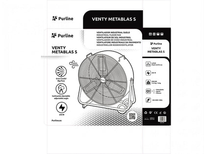 Purline VENTY METABLAST S Ventilador Industrial 250W Palas Aluminio