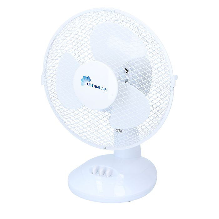 Lifetime Air Ventilador Mesa 23cm 2 Velocidades Blanco