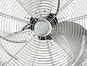 Ventilador industrial sobre pie 120W con altura regulable