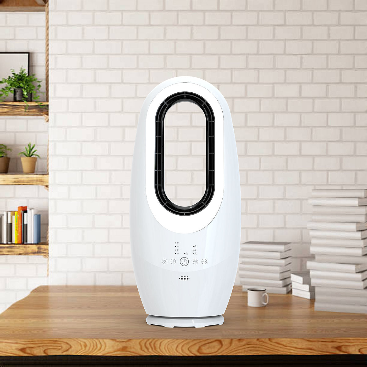 Ventilador Móvil Blanco con LED 45W 61dB(A)