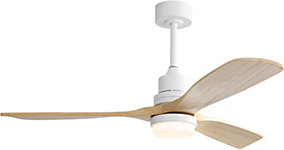 ProximaX Ventilador de Techo Madera Maciza 132 cm 6 Velocidades