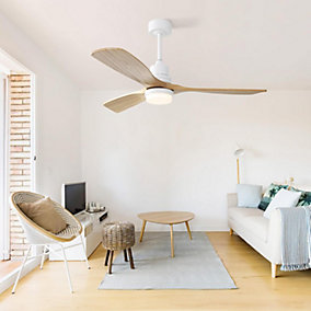 ProximaX Ventilador de Techo Madera Maciza 132 cm 6 Velocidades