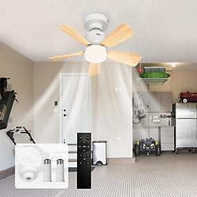Ventilador Design 45cm Luz Ambiente 4 Niveles Remoto