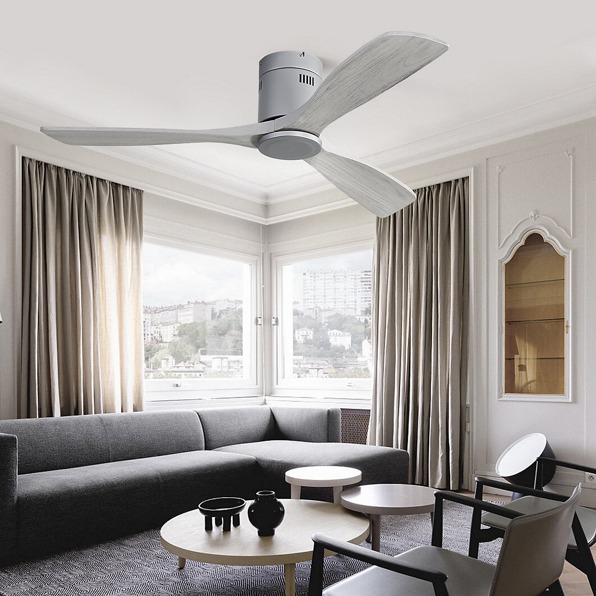 Eurotube Ventilador Techo Empotrado 52" Motor DC Silencioso