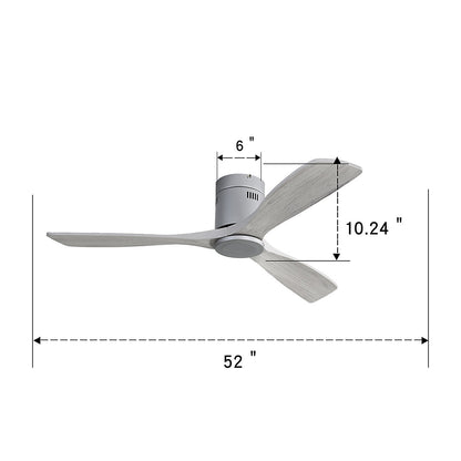 Eurotube Ventilador Techo Empotrado 52" Motor DC Silencioso
